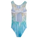 Personalized Any Text Unicorn Summer Time Kids  Cut-Out Back One Piece Swimsuit View2