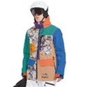 Custom Mix Color Any Text Name Men s Multi Pockets Zip Ski and Snowboard Waterproof Breathable Jacket View2