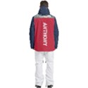 Custom Mix Color Any Text Name Men s Multi Pockets Zip Ski and Snowboard Waterproof Breathable Jacket View4