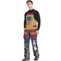 Custom Mix Color Any Text Name Men s Side Zip Front Pouch Ski And Snowboard Bib Pants	 View2