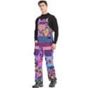 Custom Mix Color Any Text Name Men s Side Zip Front Pouch Ski And Snowboard Bib Pants	 View2