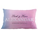 Custom Couple Wedding Family Name Any Text 16 x24  Lumbar Throw Cushion Case (Two Sides) View1