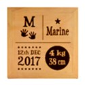 Personalized New Birth Baby Name Wood Photo Frame Cube View2