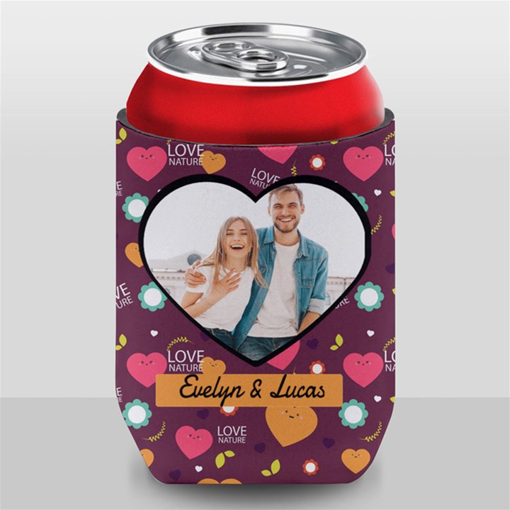 Personalized Couple Name Can Cooler Can Cooler