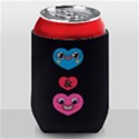 Personlized Smiling Heart Face Can Cooler Can Cooler View2