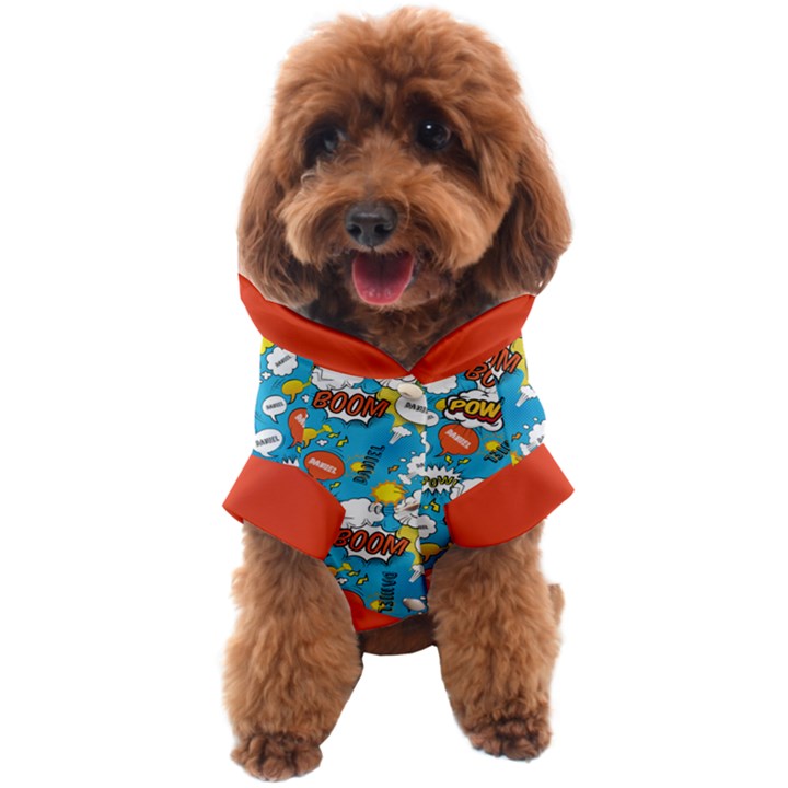 Custome Comics Style with Name Any Text Dog Coat