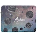 Personalized Space Name Laptop Sleeve Case with Pocket 17  Vertical Laptop Sleeve Case With Pocket View1