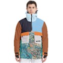 Custom Mix Color Any Text Name Men s Pullover Zip Ski and Snowboard Waterproof Breathable Jacket View1