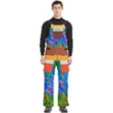 Custom Mix Color Any Text Name Men s Side Zip Front Pouch Ski And Snowboard Bib Pants	 View1