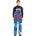 Custom Mix Color Any Text Name Men s Side Zip Front Pouch Ski And Snowboard Bib Pants	 View1