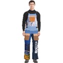 Custom Mix Color Any Text Name Men s Side Zip Front Pouch Ski And Snowboard Bib Pants	 View1