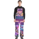 Custom Mix Color Any Text Name Men s Side Zip Front Pouch Ski And Snowboard Bib Pants	 View1