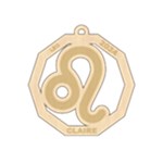 Personalized Zodiac Sign Leo Wood Ornament Front