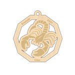 Personalized Zodiac Facts Scorpio Wood Ornament Front