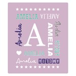  Personalized Name Two Sides Premium Plush Fleece Blanket (Kids Size) 50 x40  Blanket Front