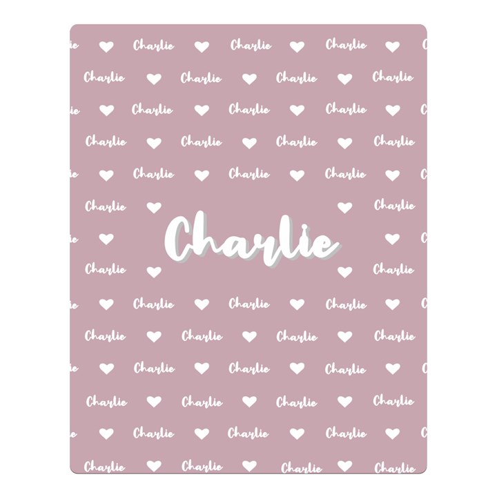 Personalized Name Kids Baby Gift Two Sides Premium Plush Fleece Blanket (Large)