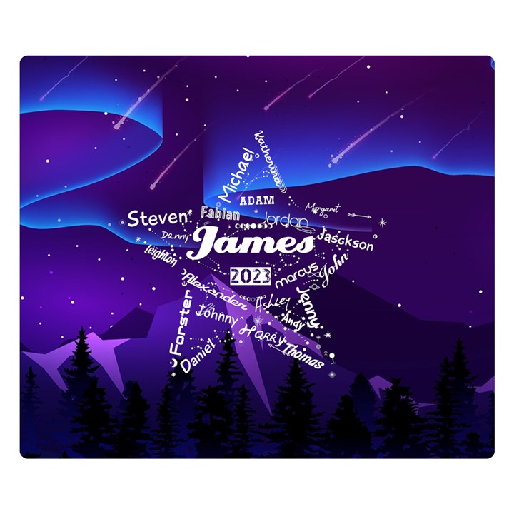 1 Two Sides Premium Plush Fleece Blanket (Kids Size)