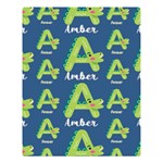 Personalized Alphabet Name Two Sides Premium Plush Fleece Blanket (Large) 80 x60  Blanket Front
