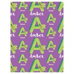 Personalized Alphabet Name Two Sides Premium Plush Fleece Blanket (Baby Size) 40 x30  Blanket Front