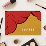 Personalized Name Superman Cosmetic Bag (Large) Back