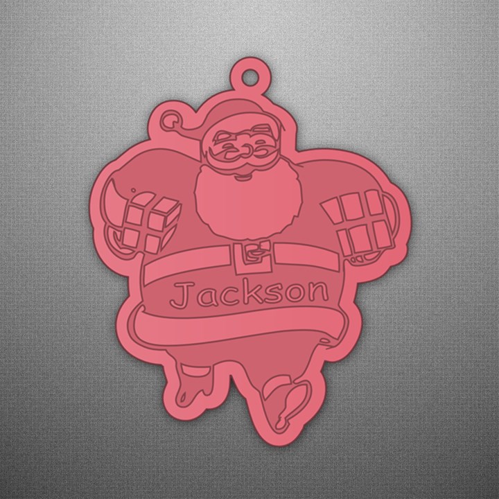 Personalized Santa Acrylic Ornament