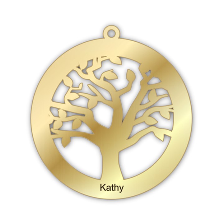 Personalized Tree 925 Sterling Silver Name Pendant Necklace