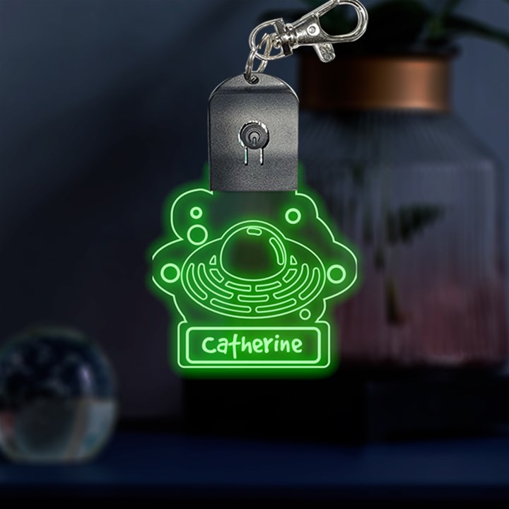 Personalized Name Space LED Key Chain
