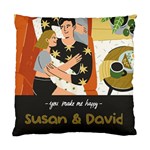 Personalized Couple Lover Name Standard Cushion Case (Two Sides) Back