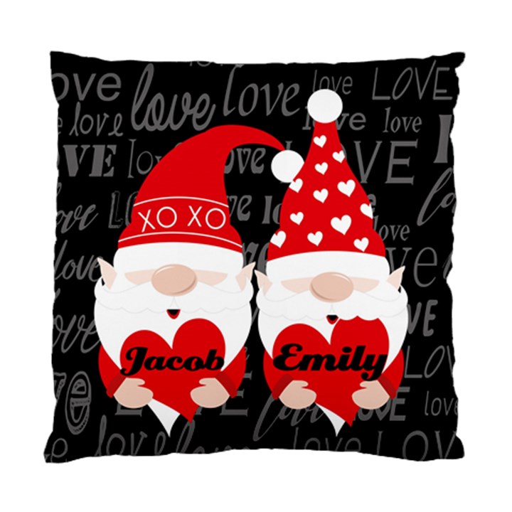 PERSONALIZED VALENTINE GNOME CUSHION Standard Cushion Case (One Side)