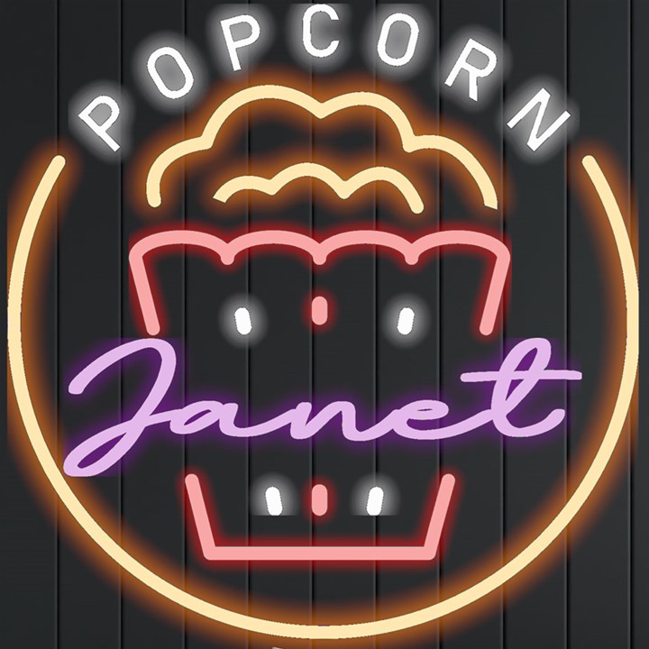 Personalized Popcorn Cinema Name Neon Signs and Lights