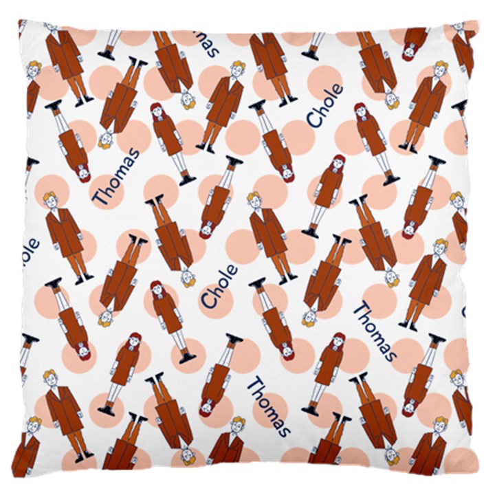 Fashion Couple Large Cushion Case (One Side)