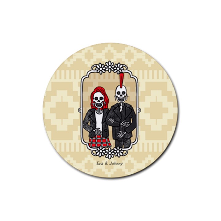 Love Forever Rubber Coaster (Round)