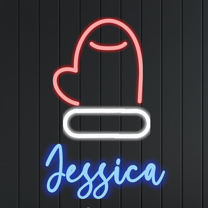 Personalized Xmas Gloves Name Neon Signs and Lights