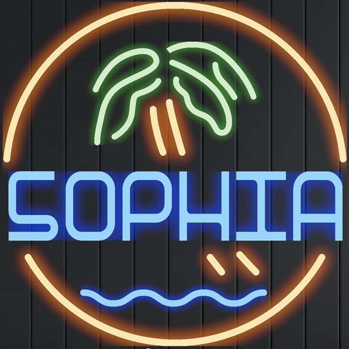 Personalized Coconut Tree Name Neon Signs and Lights