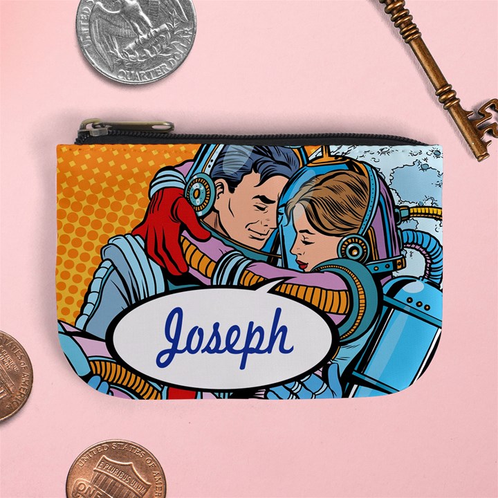 Personalized Couple Lover Name Mini Coin Purse