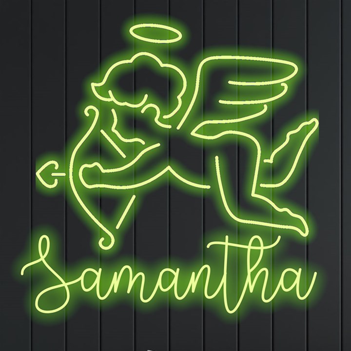 Personalized Angel Cupid Name Neon Signs and Lights