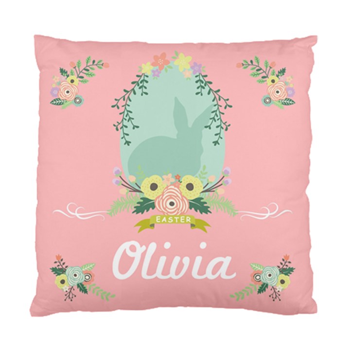 Personalized Easter Rabbit Name Standard Cushion Case (One Side)