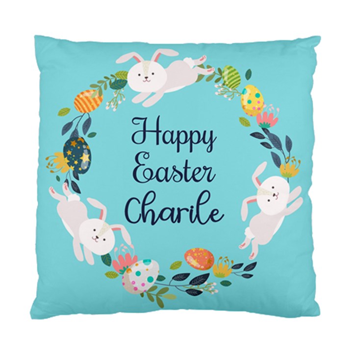 Personalized Easter Rabbit Name Standard Cushion Case (One Side)