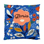 Personalized Hello Spring Floral Pattern Name Standard Cushion Case (One Side) Front