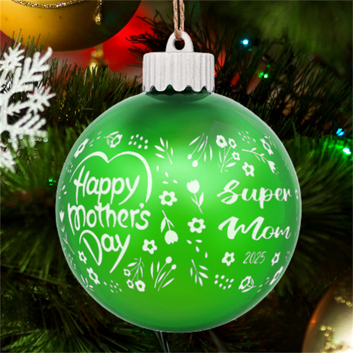 Personalized Mothers Day Name LED Glass Sphere Ornament