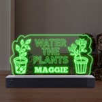 Water the Plants LED Acrylic Message Display Front