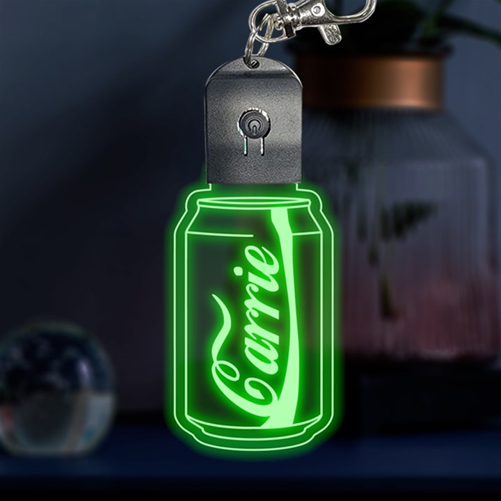Personalized Coke Soft Drink Name LED Key Chain