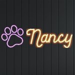 Personalized Cat Footprint Name Neon Signs and Lights Front