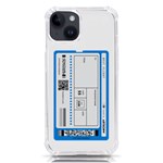 Personalized Name Flight Ticket iPhone 14 TPU UV Print Case Front