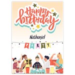 Birthday Invitation Card 5  x 7  Front