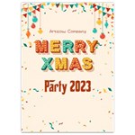 Xmas Invitation Card 5  x 7  Front