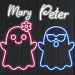Personalized Halloween Couple Name Neon Signs and Lights Front