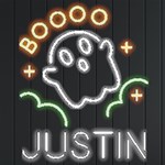 Personalized Halloween Ghost Name Neon Signs and Lights Front