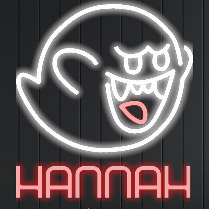 Personalized Halloween Ghost Name Neon Signs and Lights