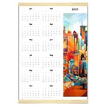 Personalized Calendar Style 4 Canvas Yearly Calendar 16  x 22  Front - Jan 2025